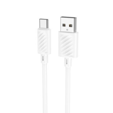 Hoco x88 töltő és adatkábel USB/Type-C csatlakozóval 1 méter 3A, fehér