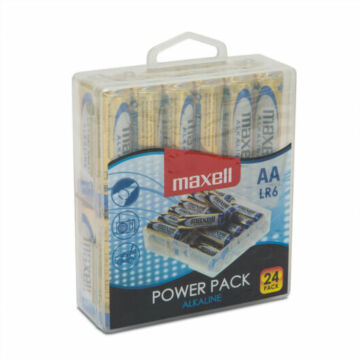 Maxell AA Alkáli Elem LR6 Power Pack Zsugorfóliás (24db)