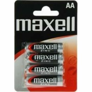 Maxell Szén-cink féltartós ceruzaelem 1.5V AA R6 4db bliszteres csomagolásban