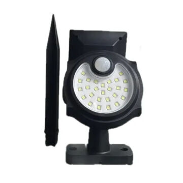 Napelemes LED kültéri mozgásérzékelős lámpa fali vagy leszúrható - SH-1705A
