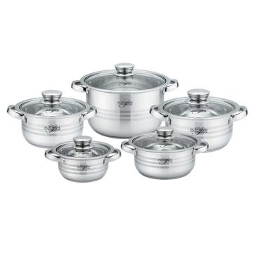 Platinum 10 részes rozsdamentes edénykészlet PL-10010
