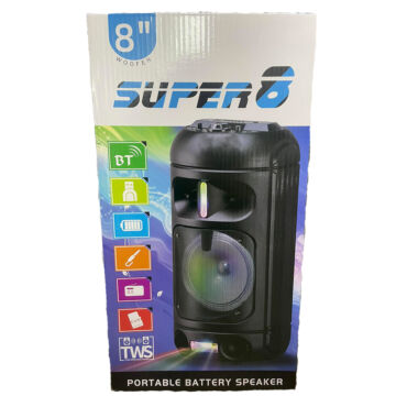 Super 8 Hordozható Bluetooth Hangfal