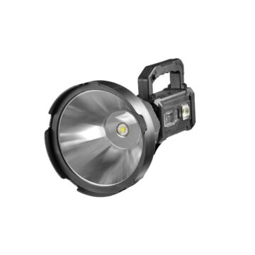 W5110 Napelemes újratölthető keresőlámpa, színszűrővel, oldalsó kempinglámpával és figyelmeztető lámpával