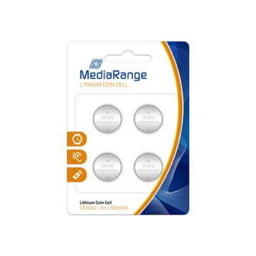 MediaRange CR2032 Lítium Gombelem Bliszteres (4db)