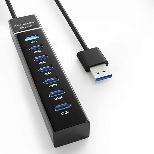 7 portos USB hub / elosztó