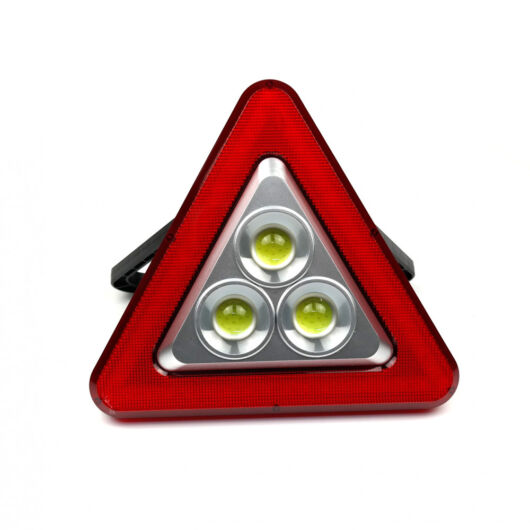 Napelemes háromszög alakú LED elakadásjelző munkalámpa HS-8017