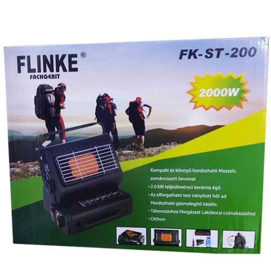 Flinke hordozható sátorfűtés és gázfőző egyben FKST200