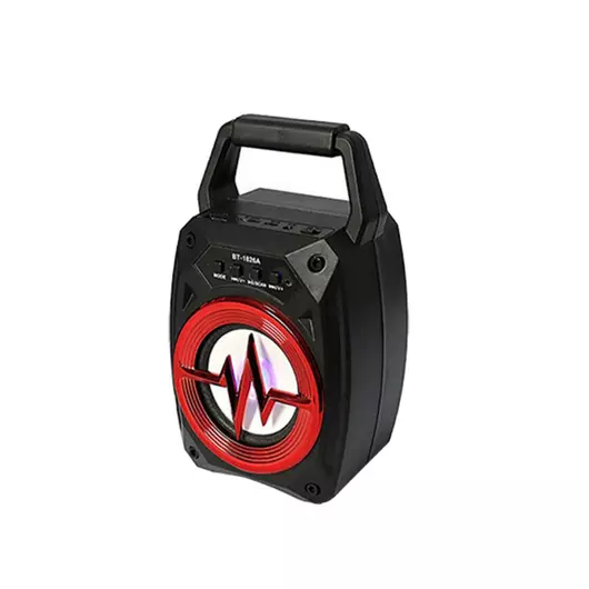 Bluetooth Hangszóró LED Világítással BT 1826A Fekete Piros