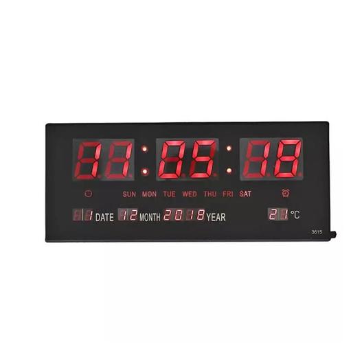 Extranagy Digitális Kijelzős LED Óra 3615 Piros LED