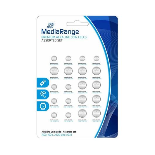 MediaRange Premium Alkáli Gombelem készlet AG3/AG4/AG10/AG13  20 - db