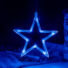 Kép 3/3 - Karácsonyi Csillag ablak dísz Ledes 20CM elemes kék
