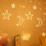 Kép 1/3 - Karácsonyi Fényfüzér Csillag és Hold Figurák 120 LED 2,5 m
